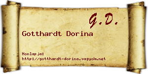 Gotthardt Dorina névjegykártya